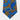 Brown Woven Silk Tie with Blue & Navy Spaced Paisley