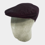 Burgundy Corduroy Cotton Flat Cap