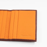 Burgundy & Orange Billfold Card Holder