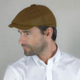 Camel Loden Wool Made In England Gatsby Cap