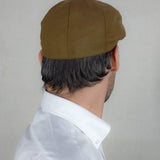 Camel Loden Wool Made In England Gatsby Cap