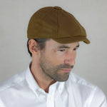 Camel Loden Wool Made In England Gatsby Cap