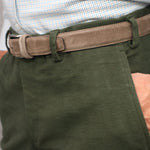 Camel Yellow Suede Belt