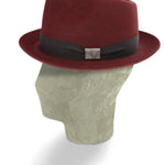 Carmine Red Sinatra Trilby