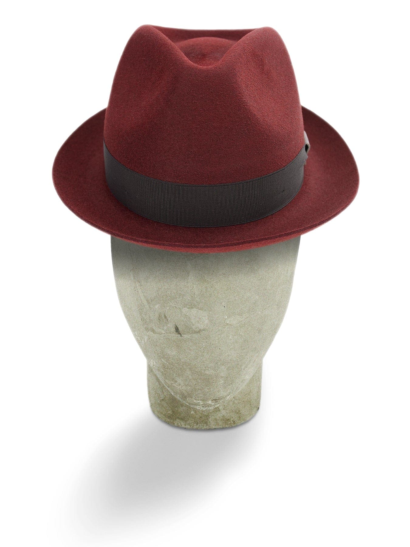 Carmine Red Sinatra Trilby Bates Hatters of London