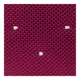 Cerise Knitted Silk Tie with White Spots