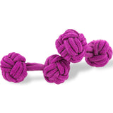 Cerise Pink Knot Links