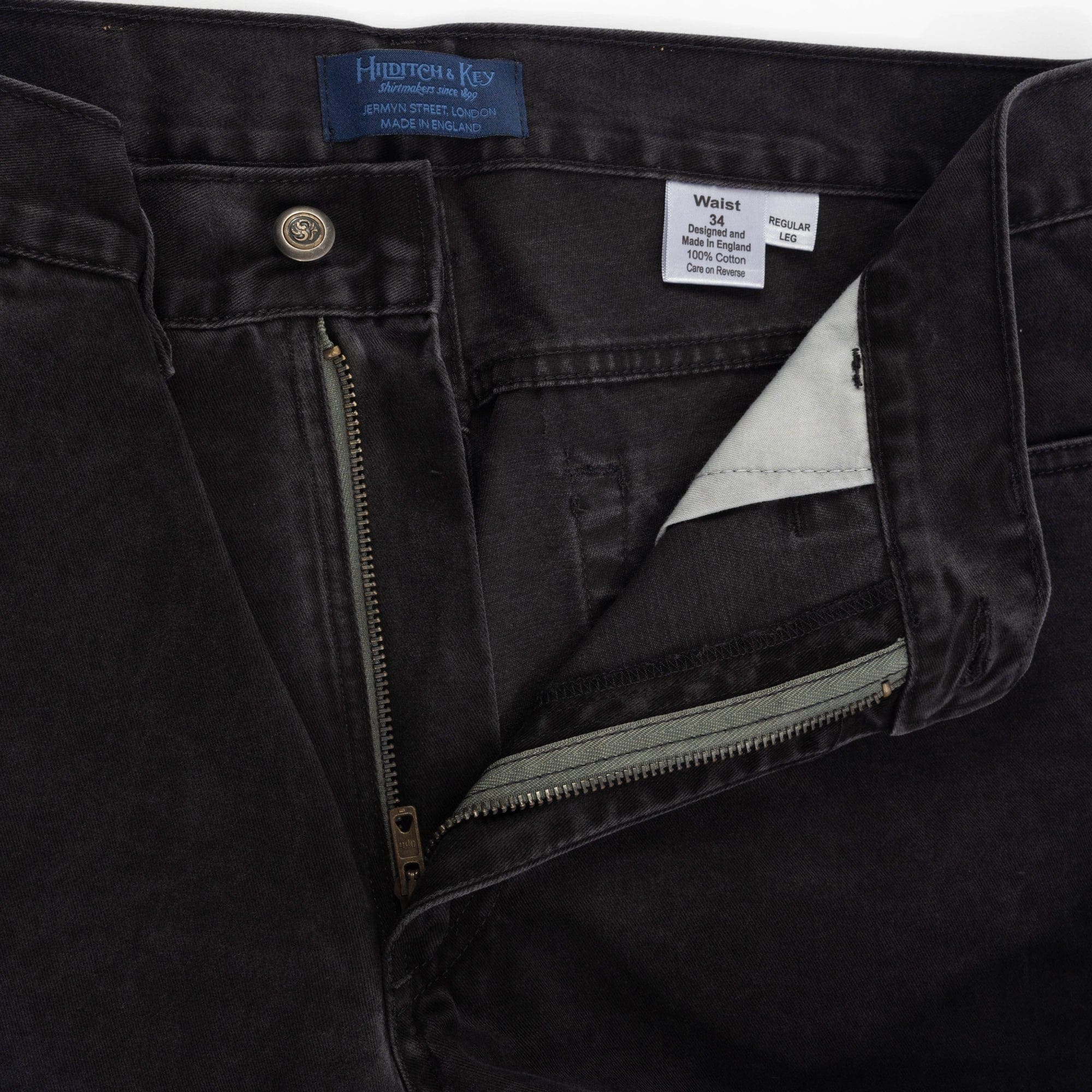 Charcoal Cotton Jeans