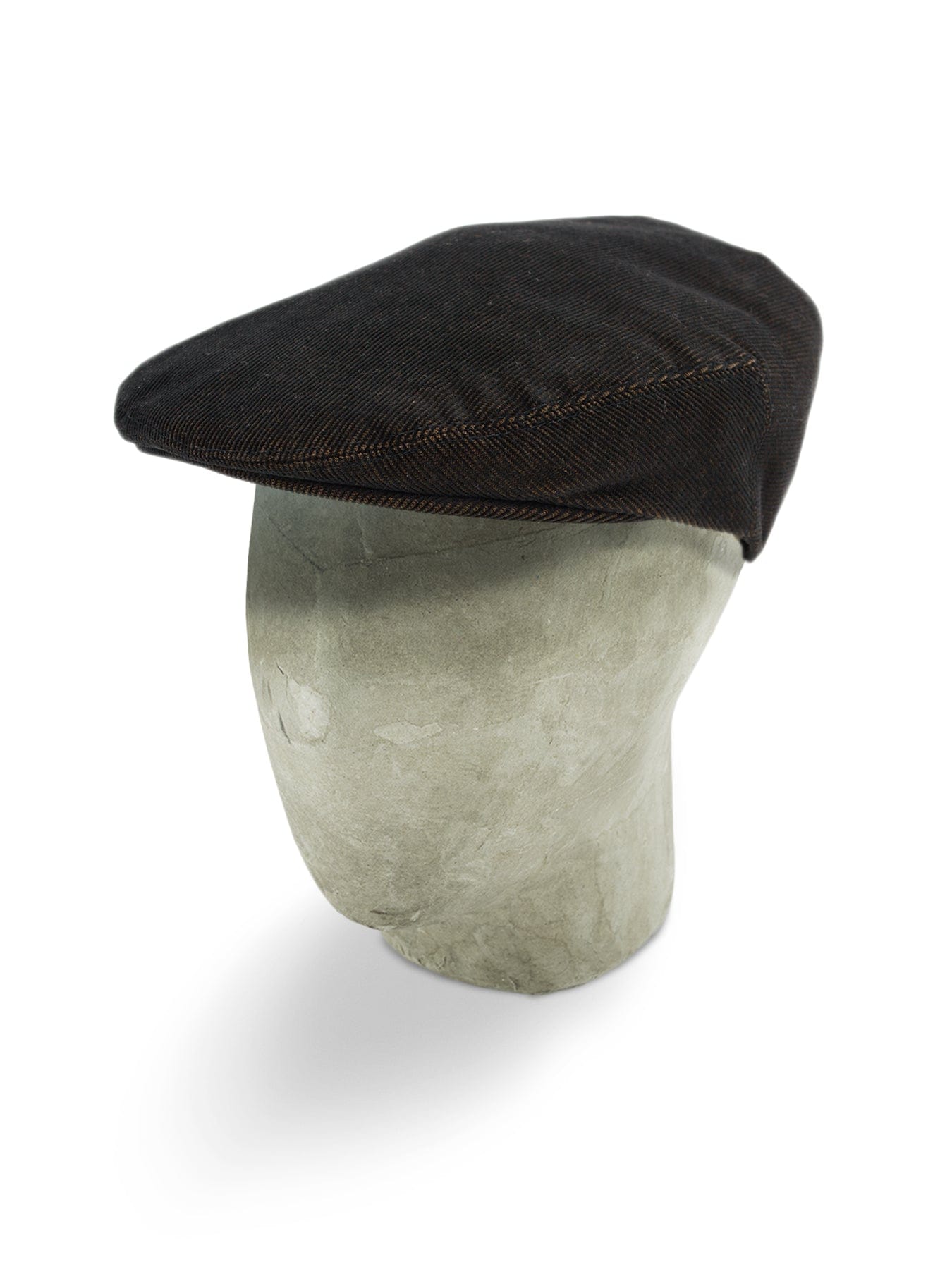 Bates Brand New Chocolate Brown Corduroy Cotton Flat Cap - Hilditch & Key