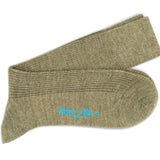 Chocolate Melange Wool Socks - Hilditch & Key