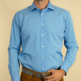 Classic Collar Blue Poplin