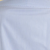 Classic Fit, Classic Collar, Double Cuff Shirt in a Blue & White Fine Bengal Poplin Cotton