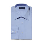 Classic fit, Classic Collar, Two Button Cuff Shirt In Plain Blue Poplin