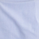 Classic Fit, Cut-away Collar, Double Cuff Shirt in a Plain Blue End-On-End Cotton