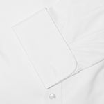 Classic Fit, Cut-away Collar, Double Cuff Shirt in a Plain White Oxford Cotton