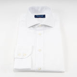 Classic Fit, Cutaway Collar, Two Button Cuff Shirt in a White Diamond