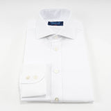 Classic Fit, Cutaway Collar, Two Button Cuff Shirt in White