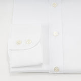 Classic Fit, Cutaway Collar, Two Button Cuff Shirt in White