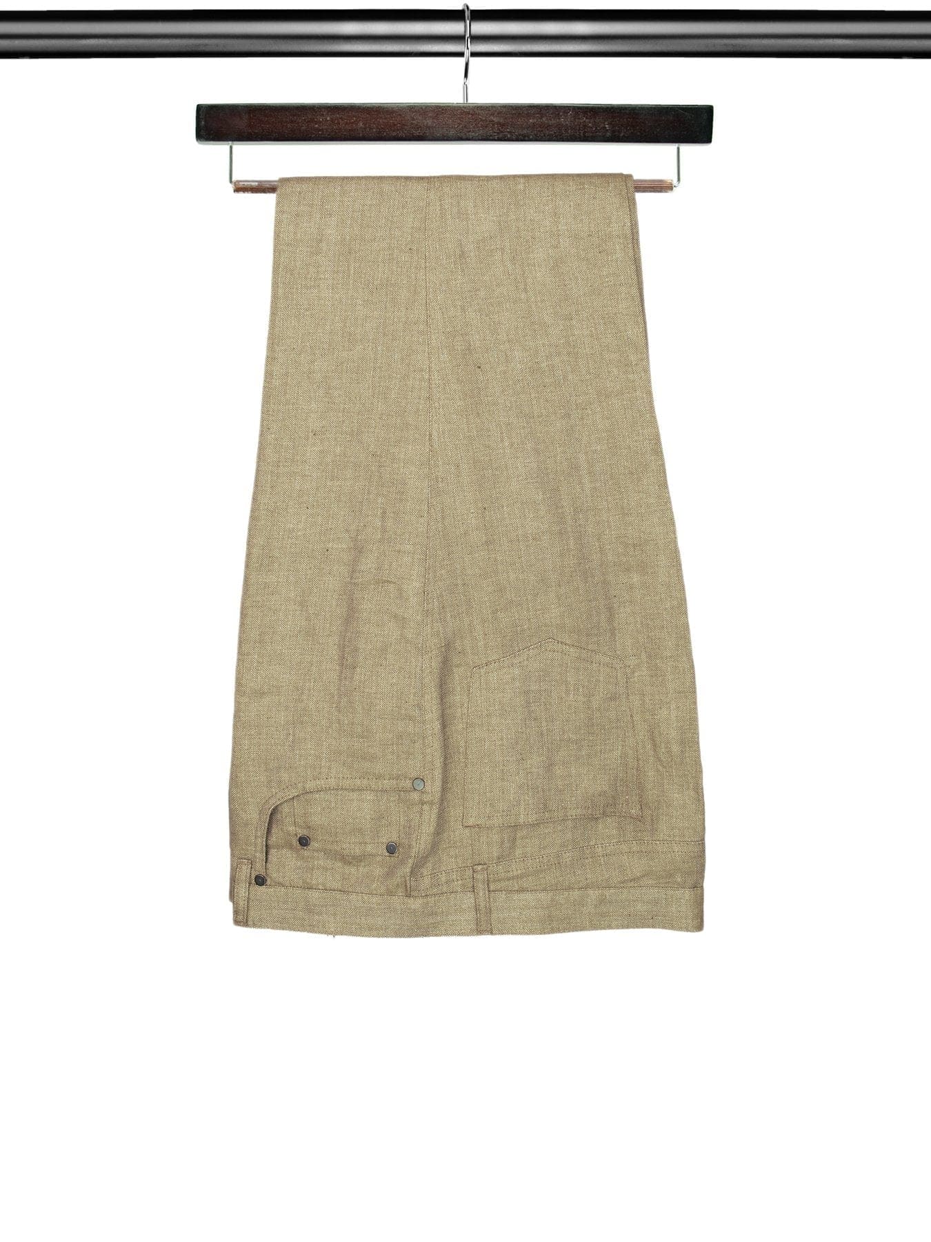 Coffee Brown Linen Trousers