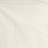 Contemporary Fit Button Down Collar 2 Button Cuff Shirt In White With Small Blue Square