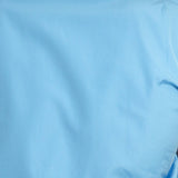Contemporary Fit, Classic Collar, Double Cuff Shirt In Plain Blue
