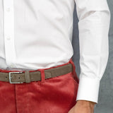 Contemporary fit, Concealed button down, two button cuff