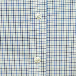 Contemporary Fit, Cutaway Collar, 2 Button Cuff Shirt in Blue & Navy Twill Check