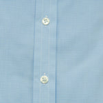 Contemporary Fit, Cutaway Collar, 2 Button Cuff Shirt in Sky Blue Micro Check