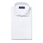 Contemporary Fit, Cutaway Collar, Double Cuff Dress Shirt With Pleated Front
