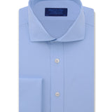 Contemporary Fit, Cutaway Collar, Double Cuff in Plain Ice Blue