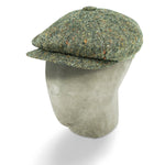 Bates Brand New Cream & Black Mottle Twill Wool Gatsby Cap - Hilditch & Key