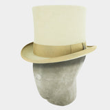 Cream Tall Top Hat - Hilditch & Key