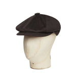 Dark Brown Loden Wool Gatsby Cap