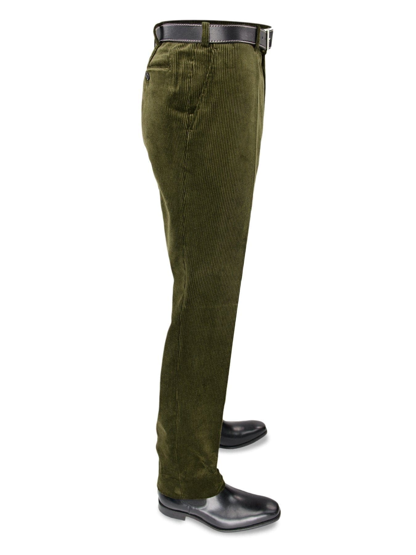 Dark Green Cotton Corduroy Trousers