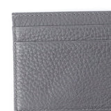 Dark Grey Calf Leather Single Sided Card Holder