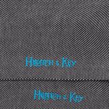 Dark Grey & White Pin Dot Cotton Short Socks