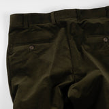 Dark Olive Cotton Corduroy Trousers