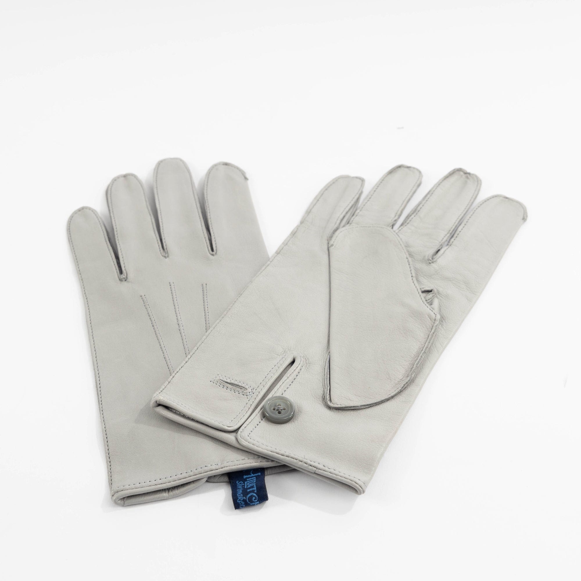 Dove Grey Leather Formal Gloves