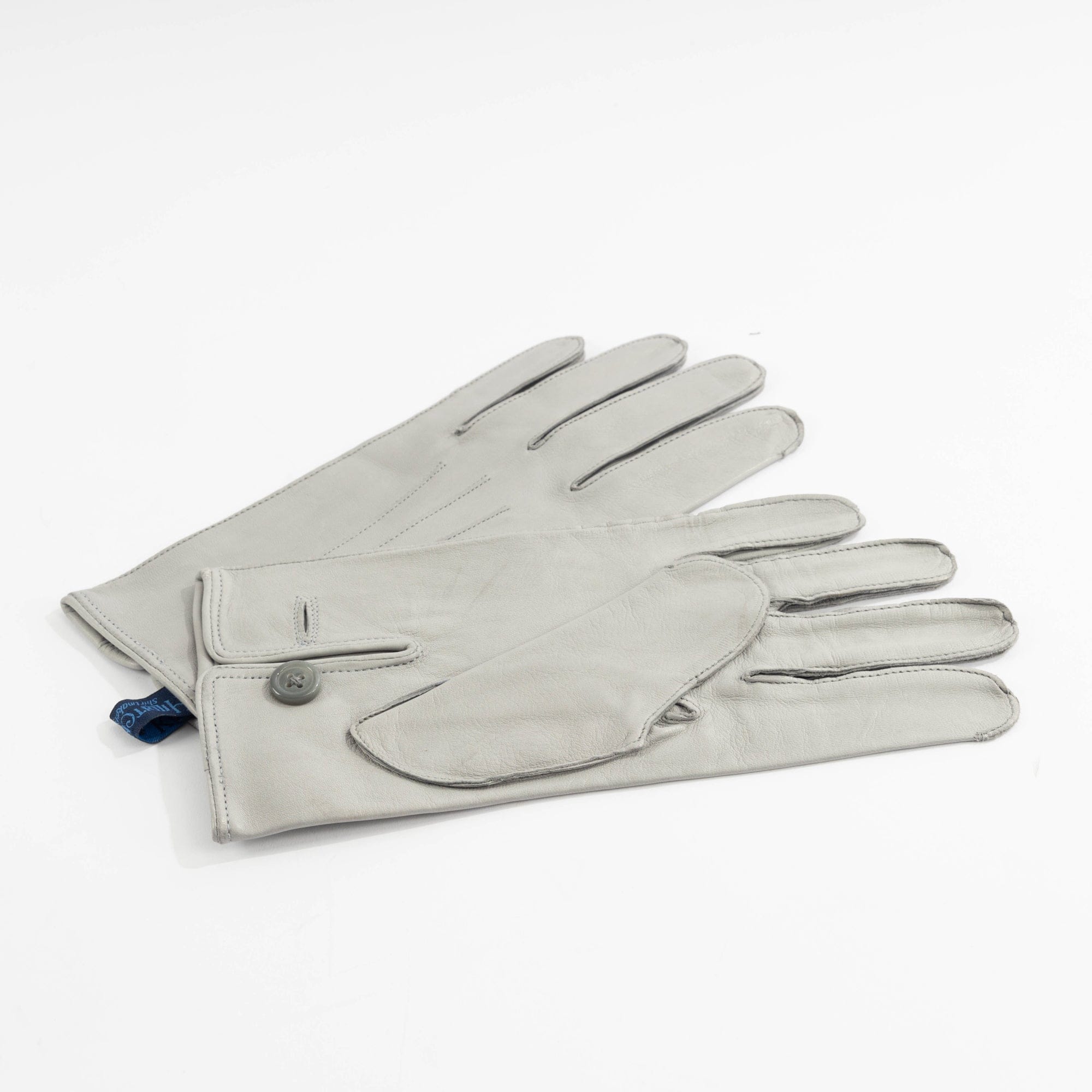 Dove Grey Leather Formal Gloves