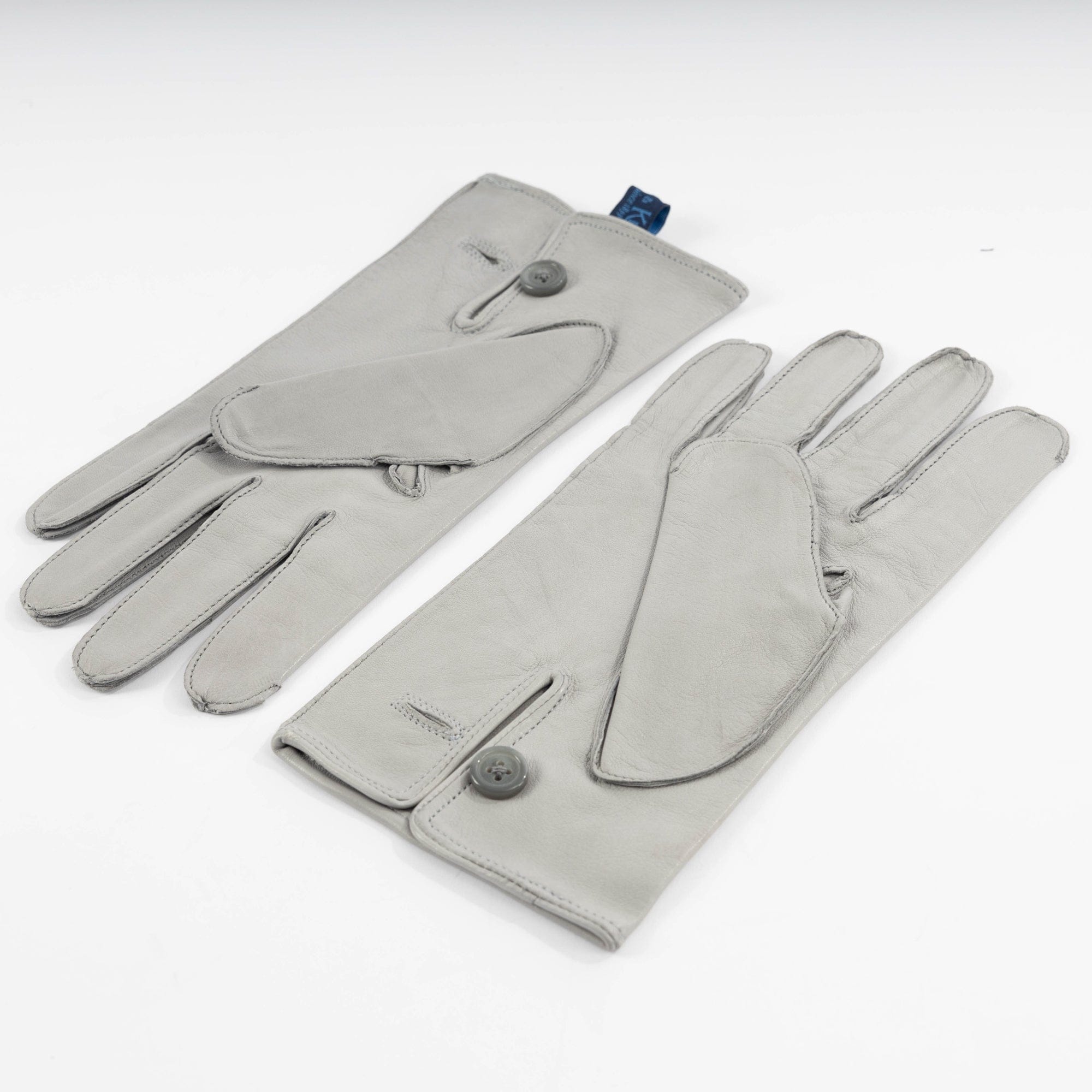 Dove Grey Leather Formal Gloves