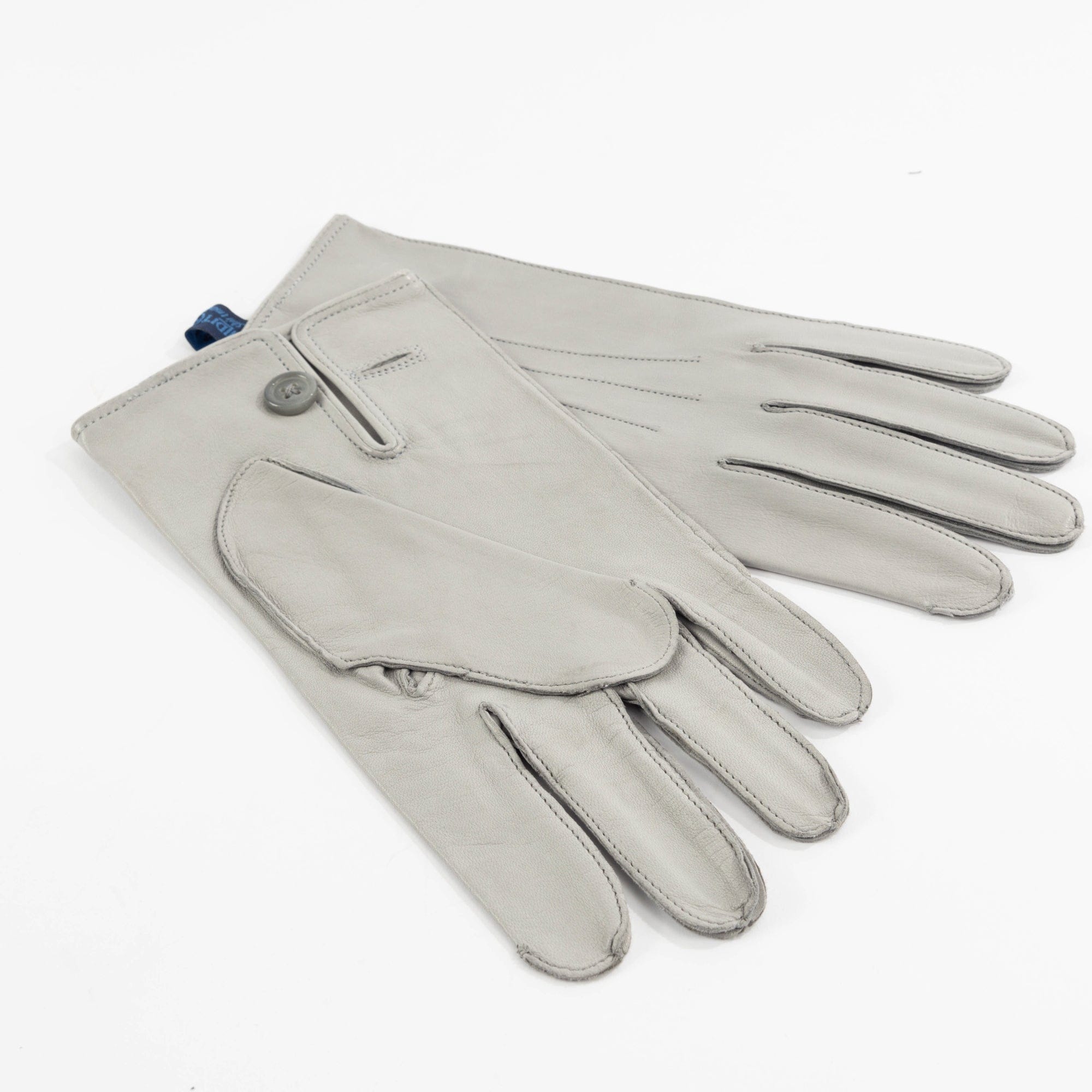 Dove Grey Leather Formal Gloves