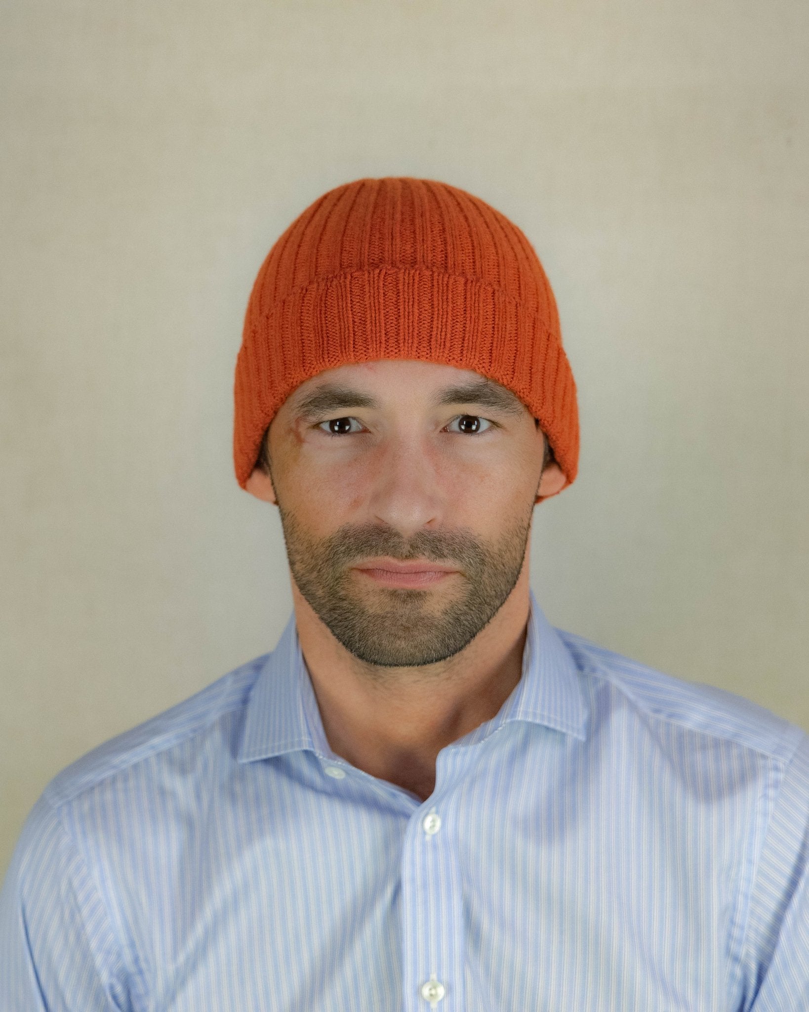 Furnace Orange Cashmere Beanie