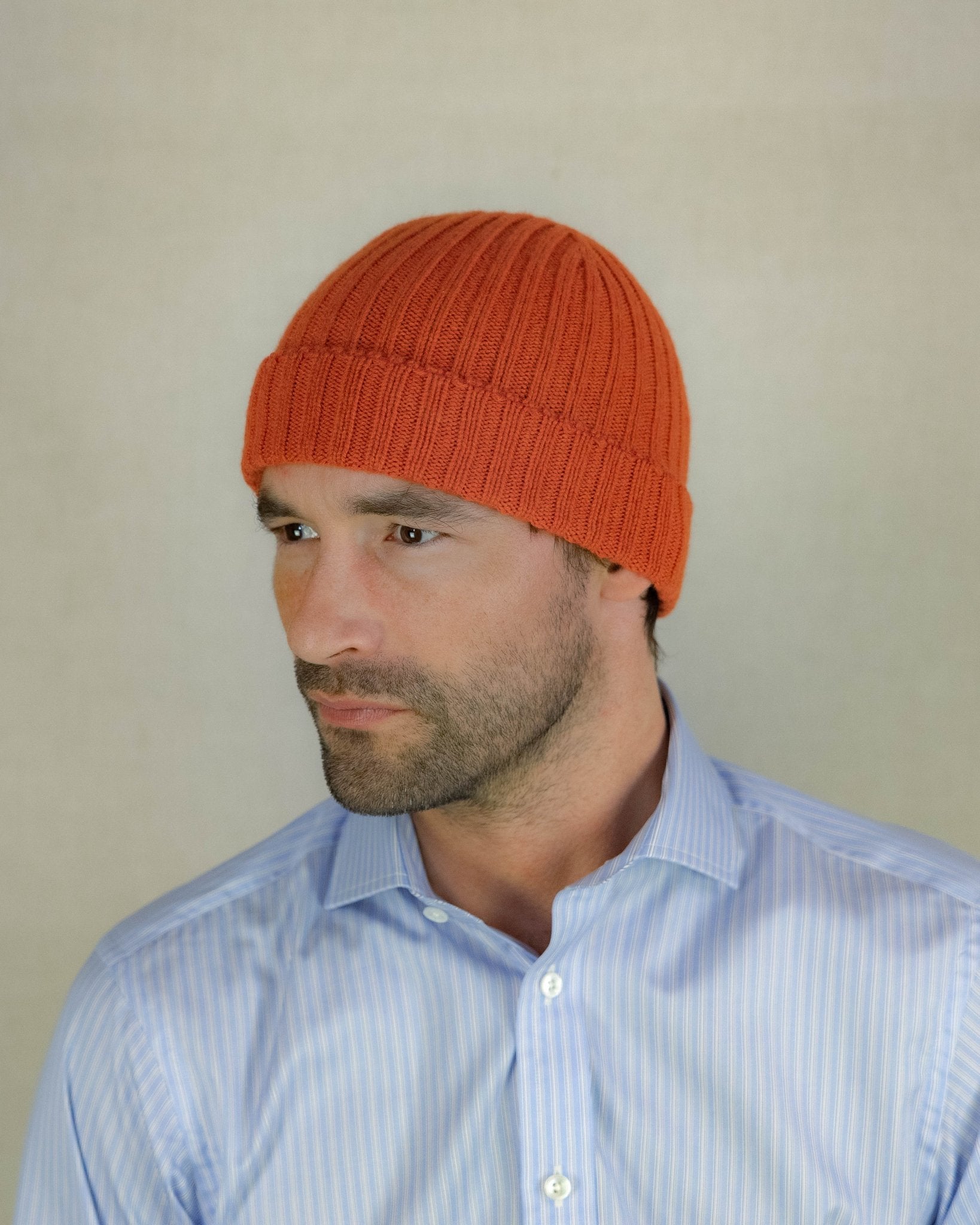 Furnace Orange Cashmere Beanie