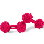 Fuschia Pink Knot Links