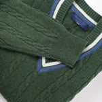 Green Cashmere Cricket Sweater