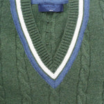 Green Cashmere Cricket Sweater