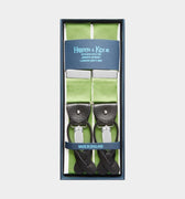 Green Plain Barathea Braces