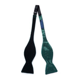 Green Silk Velvet Bow Tie
