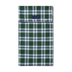 Green With Navy & White Check Brushed Cotton Loungewear Bottoms