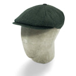 Green Wool Herringbone Toni Cap